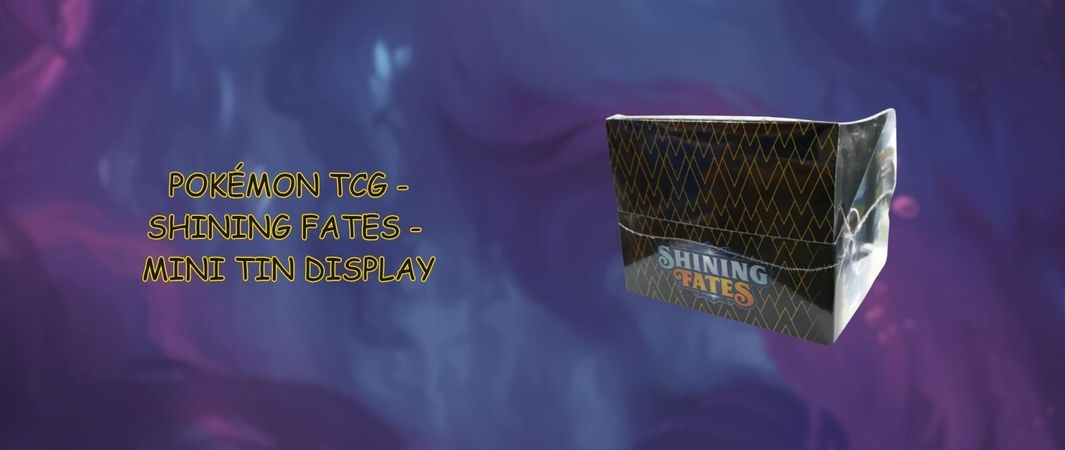 shining fates mini tin display